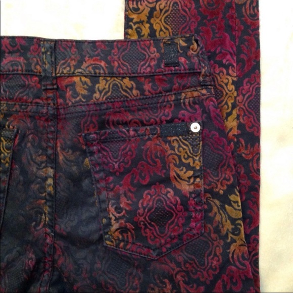 7 FOR ALL MANKIND SKINNY OMBRE VELVET JEANS SZ 12 - Picture 4 of 9